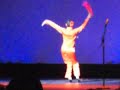 from chinese performing arts festival at florida atlantic university. yao zhang performs northeast china folkdancing.