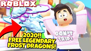 2020 Most Free Legendary Frost Dragons Ever In Adopt Me New Adopt Me Christmas Update Roblox Minecraftvideos Tv