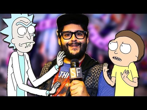 Rick and Morty and Bug Eating at Comic-Con!