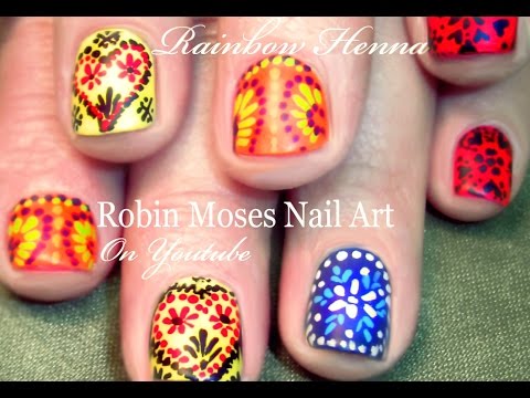 Nail - Moroccan tile nail art in the 'cute' playlist SUPPORT ART and SHOUT OUT who inspires you when you copy! This keeps our community STRONG, full of fun & sharin...