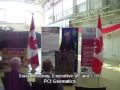PCI Geomatics - SADI Press conference announcing $7.6 Million investment from Industry Canada