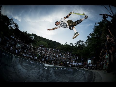 Four Generations of Skateboarders compete in a Backyard Competition