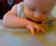 desi eats sweet potatoes.