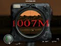 Ultimate long range head shot at Sniper Elite 1007m