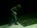 nicola tryin 2 play golf at the milkyway!!!