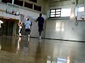 A game at stuyvesant high school gym. A game at stuyvesant high school gym.