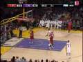 Corey Maggette with the half court hook shot!