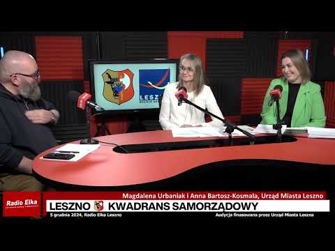 Leszno Kwadrans Samorządowy - jakie będą Leszczyńskie... :: Gościnie: Magdalena Urbaniak i Anna Bartosz-Kosmala z Urządu Miasta LesznoRozmawia: Jarek AdamekLink do artykułu: https://elka.pl/content/view/122571/653/