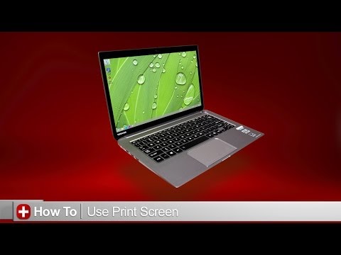 how to i use print screen on a laptop