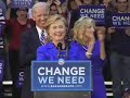 HIllary Clinton introduces Joe Biden in Scranton, PA