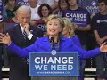 HIllary Clinton introduces Joe Biden in Scranton, PA