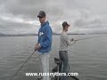 Rus Snyders - SF Bay Catching Stripers and Halibut on a Ranger Bass Boat
