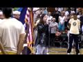 John Payne sings the National Anthem at WNBA game at Mohegan Sun Arena, Connecticut