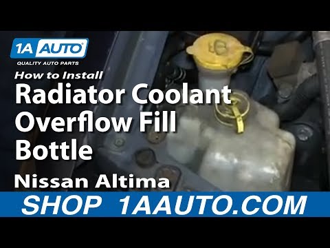 How To Install Replace Radiator Cooland Overflow Fill Bottle 1998 Nissan Altima