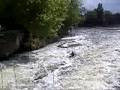 Slalom kayaks on Shepperton weir May 06 No2