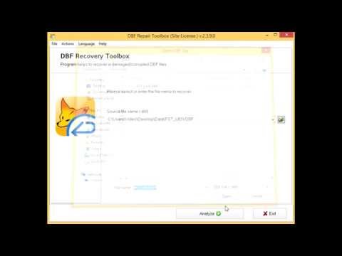how to repair dbf file