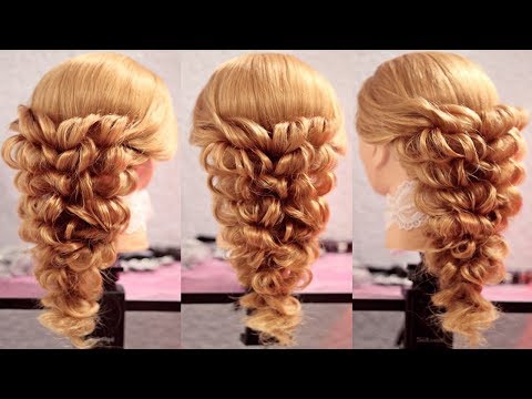Прическа на резиночках