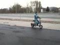 Mario auf der DI Blasi R7 DIBlasi Klappmoped