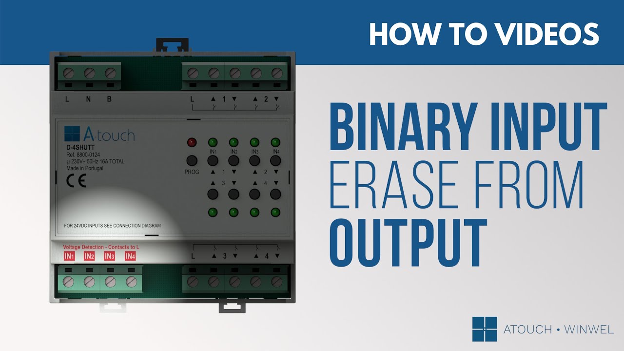 Como apagar uma entrada binária da saída