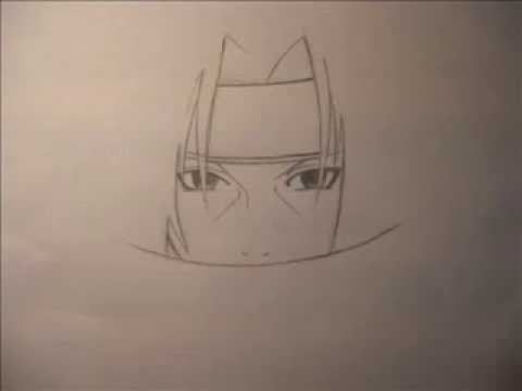 how to draw uchiha itachi