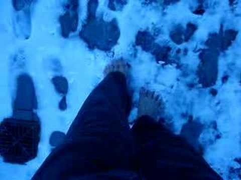 Barefoot Winter City Walk
