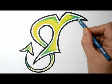 how to draw letter w