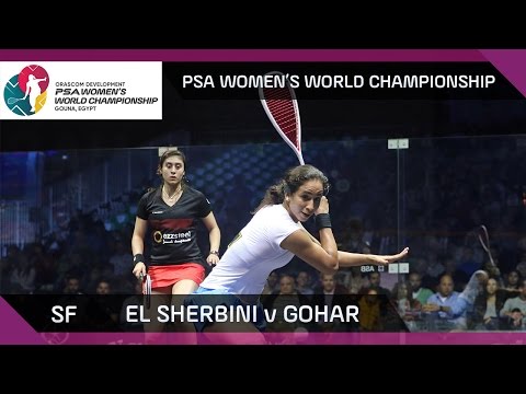 Squash: El Sherbini v Gohar - PSA Women's World Championship SF Highlights
