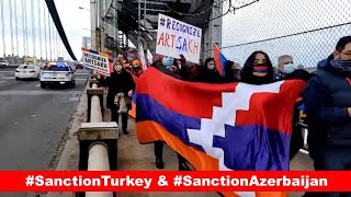 GW Bridge: March for Truth. NY/NJ  in support of Artsakh and Armenia.