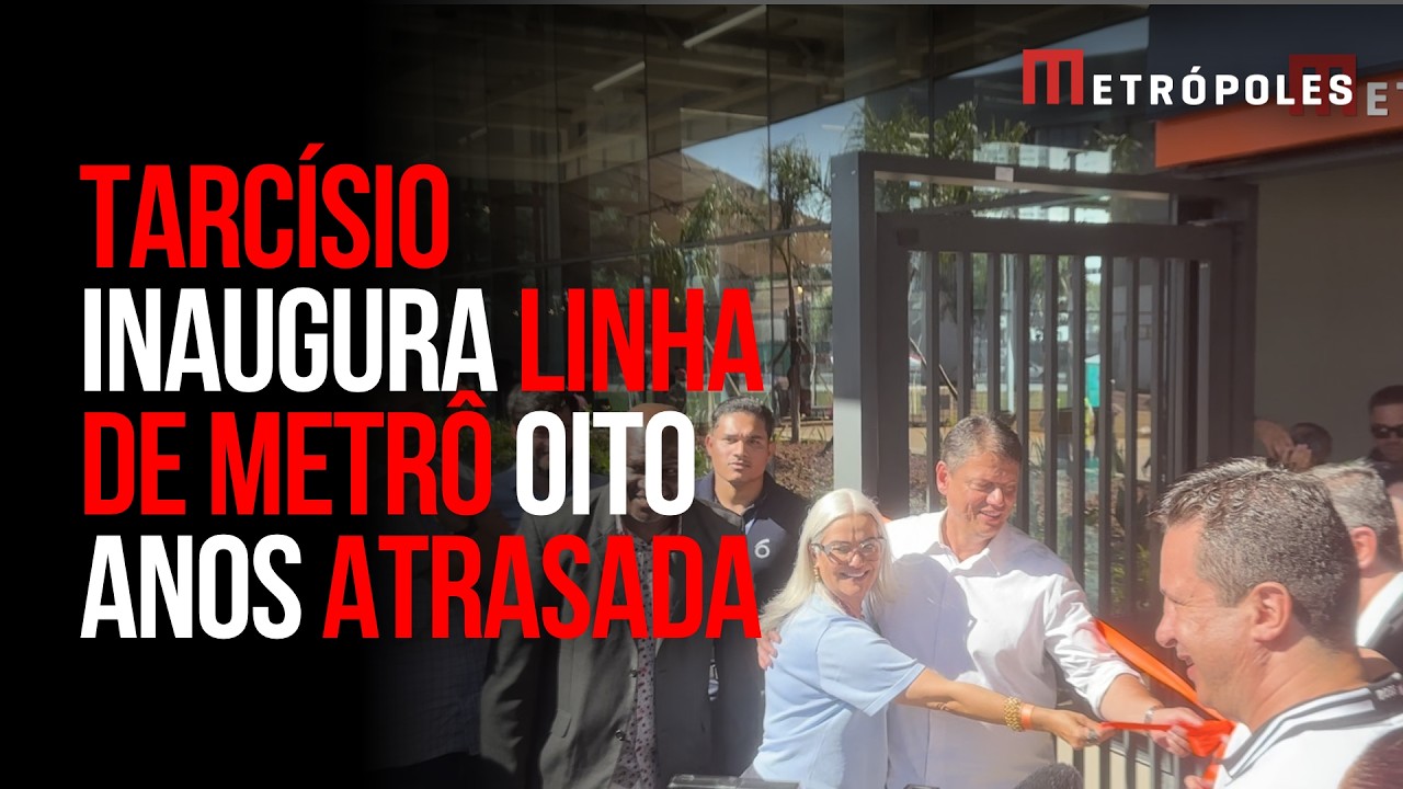 Como trunfo eleitoral, Tarcísio inaugura linha Laranja de metrô 8 anos atrasada