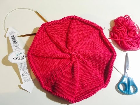 Baskenmütze stricken - Basisanleitung