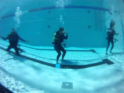 how to practice open water swimming in a pool