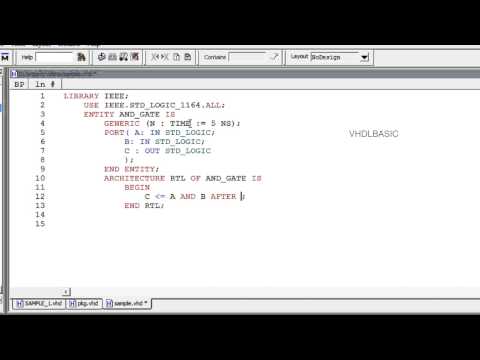 how to define array in vhdl