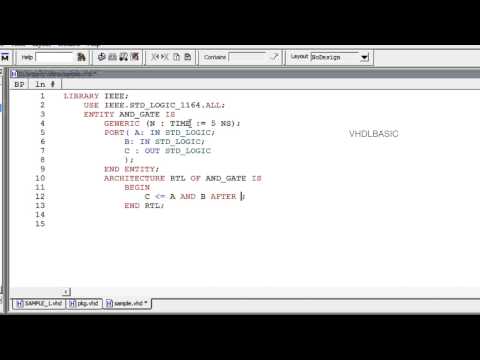 how to define generic in vhdl