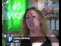Lush staff in Christchurch, New Zealand go naked to raise awareness of the need to minimise packaging.