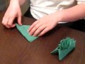Isobel folds a nifty hedgehog - Arnside Chip Shop