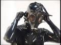 LATEX CATSUIT AND GASMASK