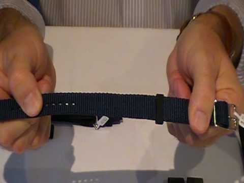 how to attach nylon watch strap