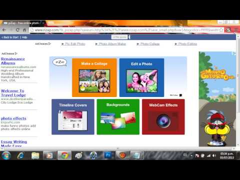 how to pizap on facebook