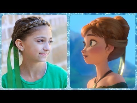 Frozen Inspired Anna's Coronation Hairstyle Tutorial - A CuteGirlsHairstyles Disney Exclusive
