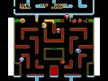first time playing. in this hack, ms. pac-man has been replaced by a smiley face high on drugs and the ghosts have been replaced by umbrellas. the graphics are a bit garbled, as trying to find those last few pellets can be difficult