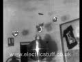 High Voltage Pie Tin fountain slow motion
