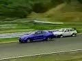 2 heavily modded AE86 VS stock R34 Skyline