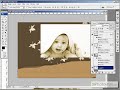Photoshop - Fall Theme Craft Paper Birth Announcement