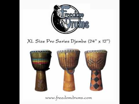 how to measure djembe head size