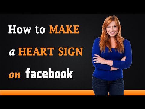 how to make a facebook heart