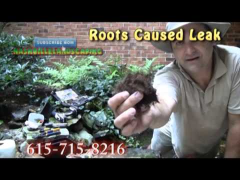 how to find a leak in a pond liner