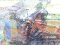 CB Tracked Hauler backfilling an outdoor plumbing trench.