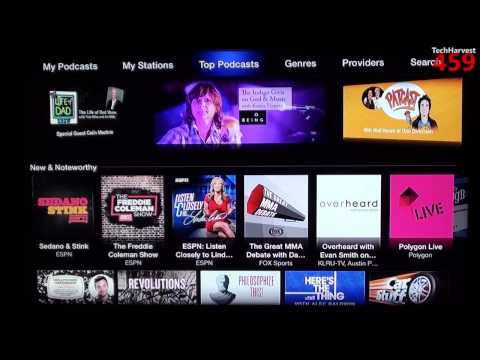 Apple TV - Here's a list of AirPlay enabled apps for the Apple TV: http://theapple.tv/apps/list-of-airplay-enabled-apps/