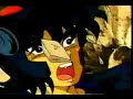 El pegaso negro le parte el pecho a Seiya. Voces tomadas de The Vulgar Series.