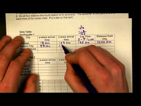 how to locate an earthquake epicenter worksheet